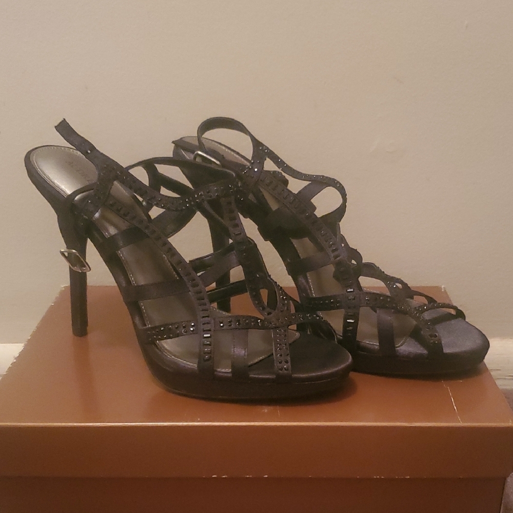 Elegant Black Strappy Heels